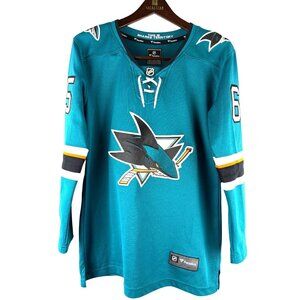 NWOT Official Licensed Sharks Erik Karlsson Home Teal Jersey, Women's Small
